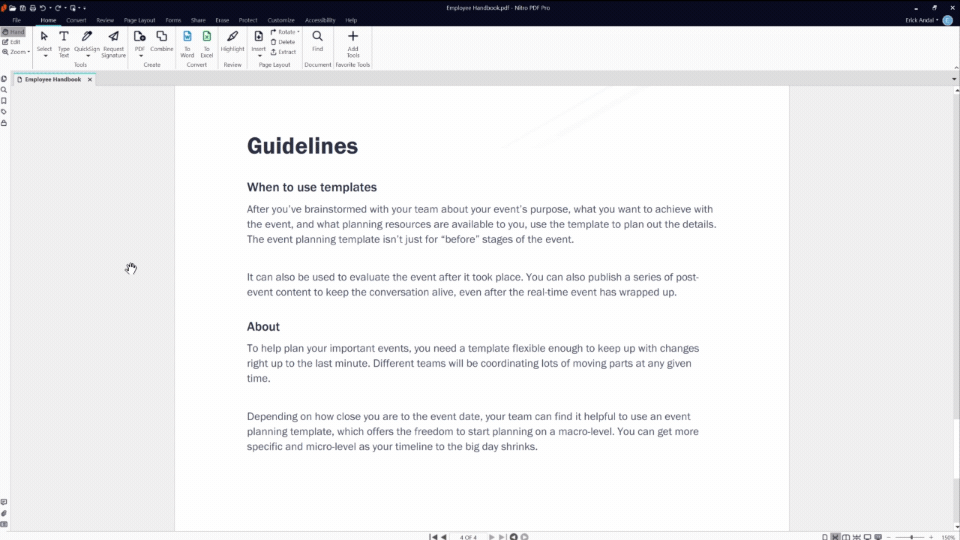 Introduction to Nitro PDF Pro